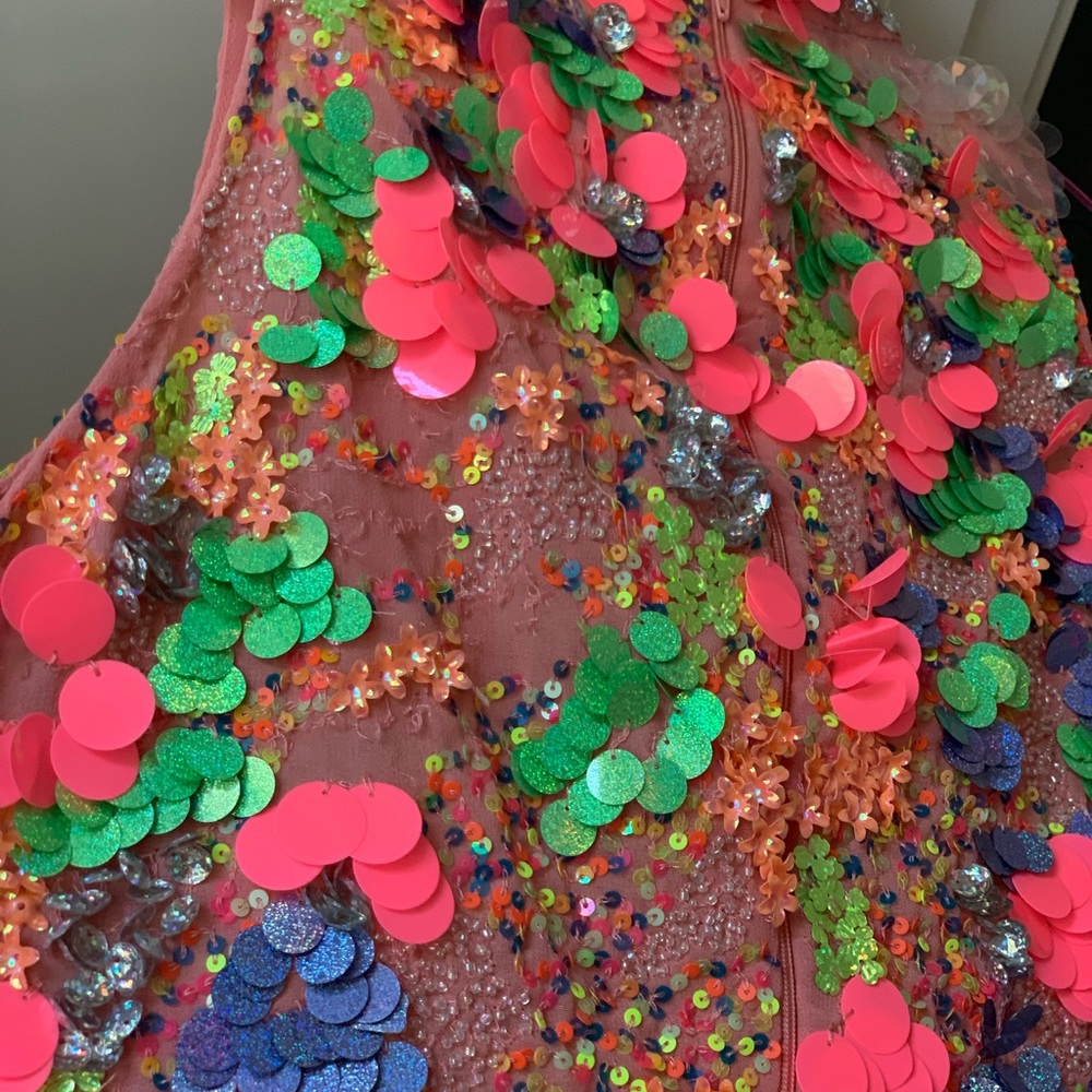 Chunky Sequin Crop Top
